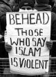 Image of Islam is the religion of peace. Care to disagree?
