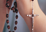 Image of Praying the Rosary enables us to accept God's grace and follow His commands with ease.