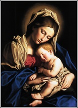 Image of Mary, the Mother of the Lord, and the child Jesus 