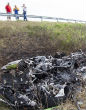 Image of A Lamborghini Huracan crashed on the M7 motorway going 208 miles per hour. Both passenger and driver survived.