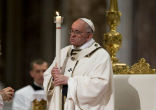 Image of Pope Francis during Easter Vigil 2015