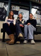 Image of Katy McCrimmon,17, Samantha Mitchell,18, and Elizabeth Young,17, sat outside of the Pine Creek High School Library after their SLATE meeting Thursday. Photo by CAROL LAWRENCE, THE GAZETTE