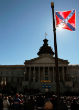Image of South Carolina governor calls for the removal of the confederate flag flying outside the State Capitol.