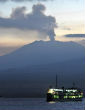 Image of Mount Raung has been heating up over the last few weeks.