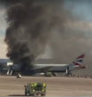Image of British Airways Boeing 777 explodes on runway (Steve Marcus/Reuters).