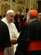 Image of Are the cardinals of the Church plotting against Pope Francis. According to the media, yes, but it's as fake as a story from the Onion. 