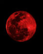 Image of The Blood Moon is the result of Earth's shadow.
