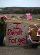 Image of Barbara Ray, of Stoneycreek Township, Somerset County, and her husband, Jeff, 46, visit the Flight 93 National Memorial in Shanksville, Pa., according to The Patriot News. (PAUL CHAPLIN, The Patriot-News/2011) 