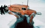Image of A Snow Cat vehicle, used in an expedition to Antarctica in 1957-58. Scientists continue to study the last pristine continent on the planet, to learn what it can teach us about the rest of Earth. 