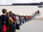 Image of The practice of lining up is taught in school and is a quintessential aspect of modern civilization. 