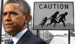 Image of Obama's own words were used to stop him from changing the law as he pleased. 