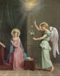 Image of The Annunciation, 1859 (oil on canvas), Pinchon, Auguste.