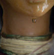 Image of The tears of Our Lady have flow down the cheeks of her statue in a Fresno, California home. 