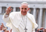Image of Pope Francis explained the Holy Spirit is the secret that brings Christ's teaching to life. 