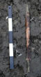 Image of A bronze sword with a wicked point reveals the local people were well equipped. 