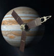 Image of Juno has arrived at Jupiter and will begin taking high resolution images in the next couple months.
