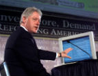 Image of Bill Clinton, famous liar, vainly attempted to defend Hillary Clinton from the careful findings of a yearlong FBI investigation. 