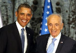 Image of Obama offers touching tribute to Nobel Peace Prize winner Shimon Peres (EPA).