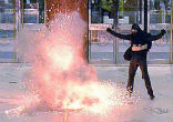 Image of Police stage drill to prepare officers to handle an attack (PA).