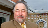 Image of Michael Savage was censored while broadcasting live and asking about Clinton's health. 