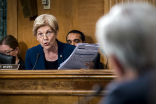 Image of Elizabeth Warren skewered Wells Fargo CEO John Stumpf during a Senate inquiry over the massive fraud perpetrated by the company. 