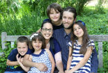 Image of Stephanie Packer and her family from her blog, 'Stephanie's Journey.'