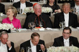 Image of Cardinal Dolan described his seat as the iciest on the planet, but there were laughs and the event was a fundraising success. 