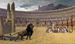 Image of Martyrs were put to death in the Circus Maximus, as shown in this classic artwork. 