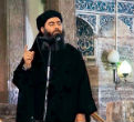 Image of Abu Al Baghdadi has ordered his men to fight to the death, as he is trapped in the city with them. 