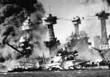 Image of The Japanese attack at Pearl Harbor was a tactical surprise, but a strategic blunder, with the valuable aircraft carriers out of reach. 