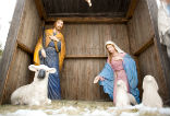 Image of One Italian priest will not allow a Nativity scene to be put up at a local cemetery to avoid offending Muslims and atheists. 