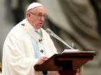 Image of Pope Francis on New Year's Day.