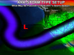 Image of ARk storms, normally rare, have become a weekly occurrence in California.