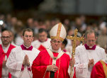 Image of Pope Francis has not suggested priests will be allowed to marry. 