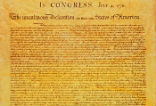 Image of The Declaration of Independence is one of our greatest national treasures. The new copy was found by Harvard researchers compiling a database of resources for scholarly research of the Declaration. 