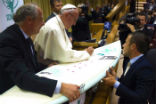 Image of The fantastical thought of Pope Francis shredding some sick waves on the Papal Surfboard is worthy. But in the realm of reality, what Pope Francis is doing to improve the lives of others is Christlike and an inspiration to all Christians. 