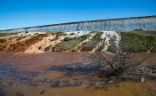 Image of On February 11, 2017, water topped the Oroville spillway as the dam threatened to give way under the immense pressure of a full reservoir and eroding rainfall.  