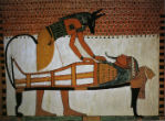 Image of The Egyptians believed their dead would arise and look for food...