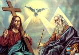 Image of Father, Son, and Holy Spirit.