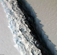 Image of The Larsen C Ice Shelf may be close to breakup. 