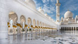 Image of The beautiful Sheikh Zayed Grand Mosque is now named, Mariam Umm Eisa for the Virgin Mary. 