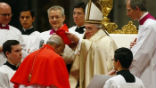 Image of Pope Francis has created five new cardinals.