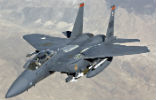 Image of The F-15 is the primary interceptor in the U.S. arsenal and is armed with long-range, radar-guided missiles for shooting down other aircraft. It is a deadly opponent in all situations. 
