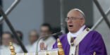 Image of Pope Francis has suggested mafia members could be excommunicated. 
