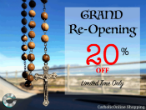 Image of Check out our Grand Re-Opening and get 20 percent off. Limited time only. 