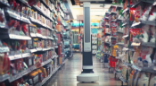 Image of The Tally robot can take inventory and audit stores. Close behind are robots that can restock shelves. 