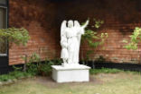 Image of One of the 18 remaining statues at the school. 