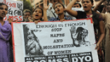Image of Thousands protested the infamous gang rape and murder of a woman and her companion in 2012. 
