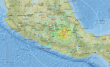 Image of The powerful quake was felt as far away as Guadalajara. 