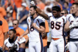 Image of Some players saluted, others protested during the playing of the national anthem at Sunday's football games. 